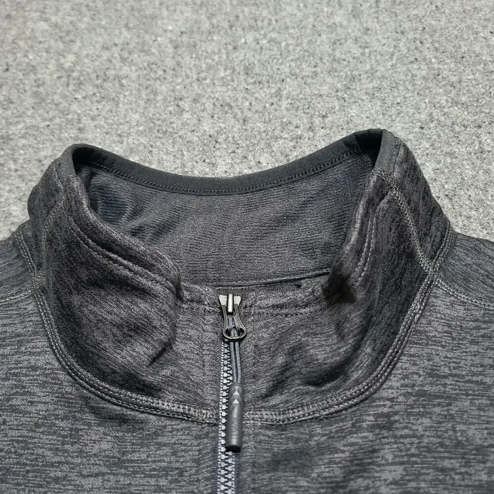 The North Face Jacket Mens Large Gray Skyline Half Zip Fleece Outdoors Travel